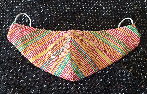 3 rétegű, 200g/m2, egészségügyi textil, mosható szájmaszk, fehér színben (Szállítás: 2-3 munkanap)